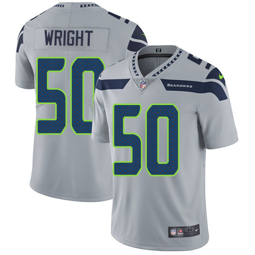 2019 Men Seattle Seahawks #50 Wright grey Nike Vapor Untouchable Limited NFL Jersey